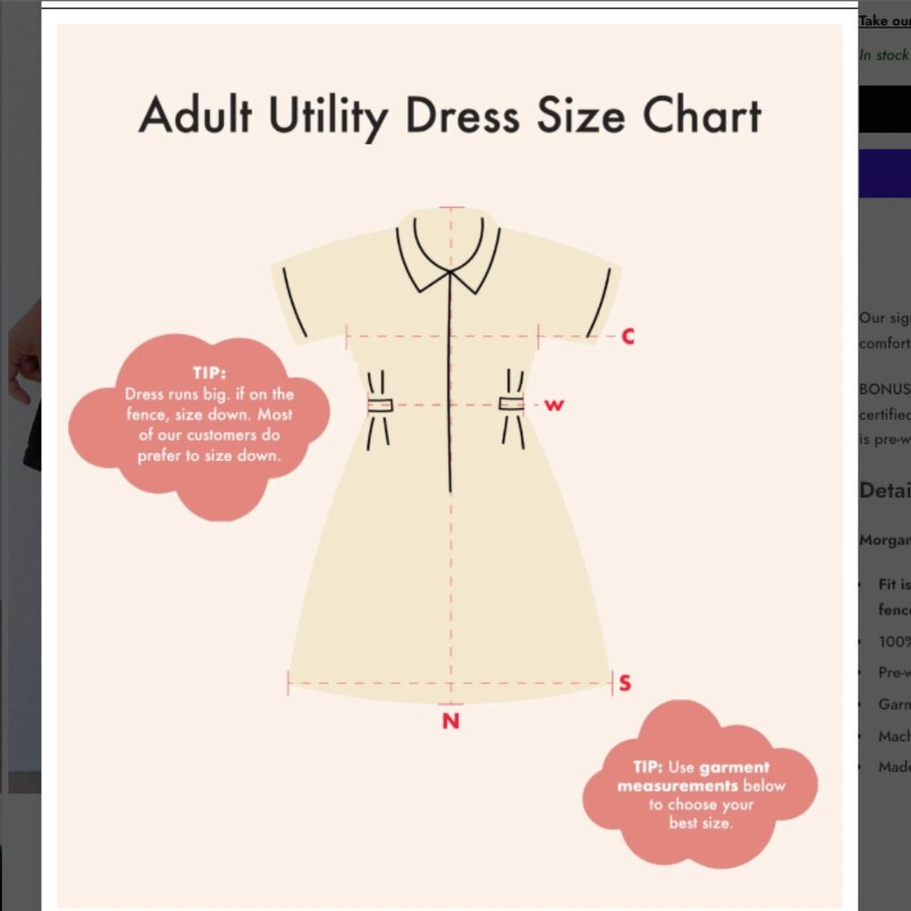 Noble Adult Utility Dress in Ash - Large - Picture 2 of 6